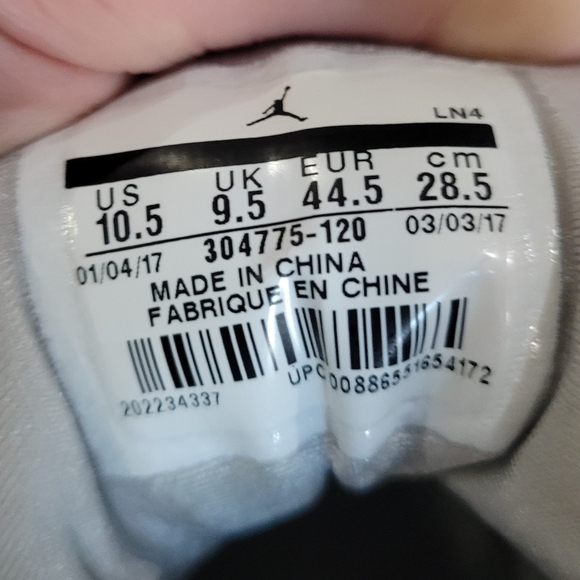 Jordan 7 Retro Pure Platinum 🔥 Men's 10.5 - Picture 9 of 10